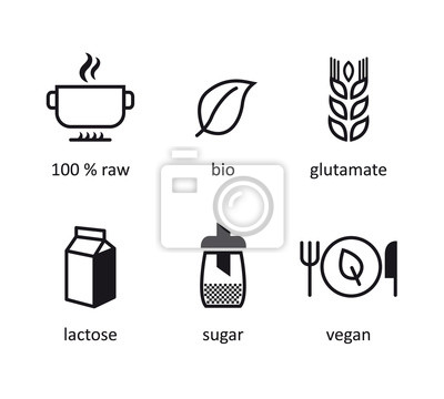 400x360 Bio Organic Icon Of Food Eco Icons Wall Mural Murals