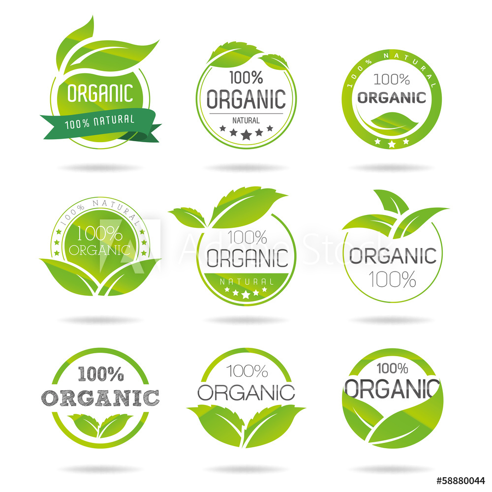 1000x1000 Fotografie, Obraz Ecology, Organic Icon Set Eco Icons Posters Cz