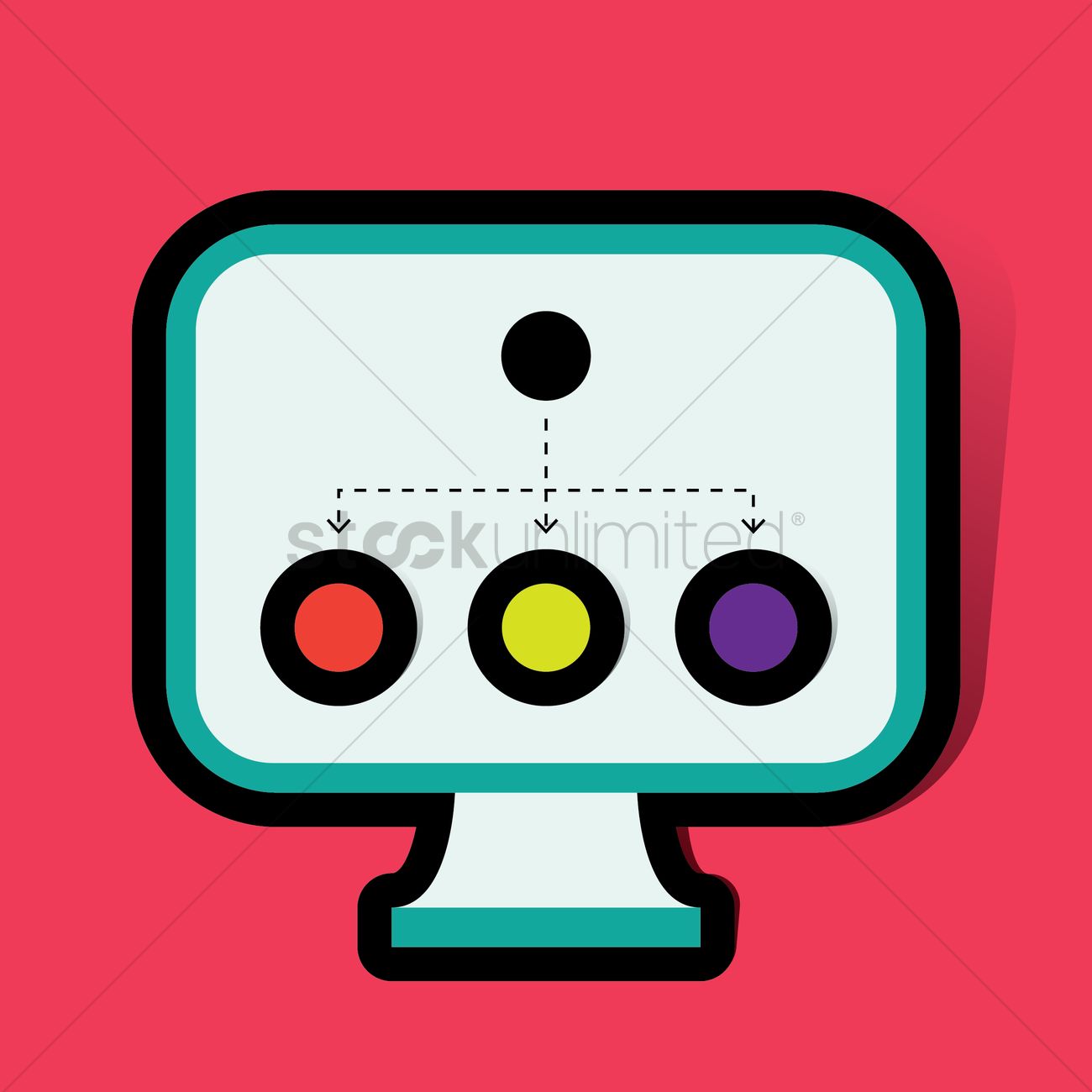 1300x1300 Organizational Chart Icon Vector Image