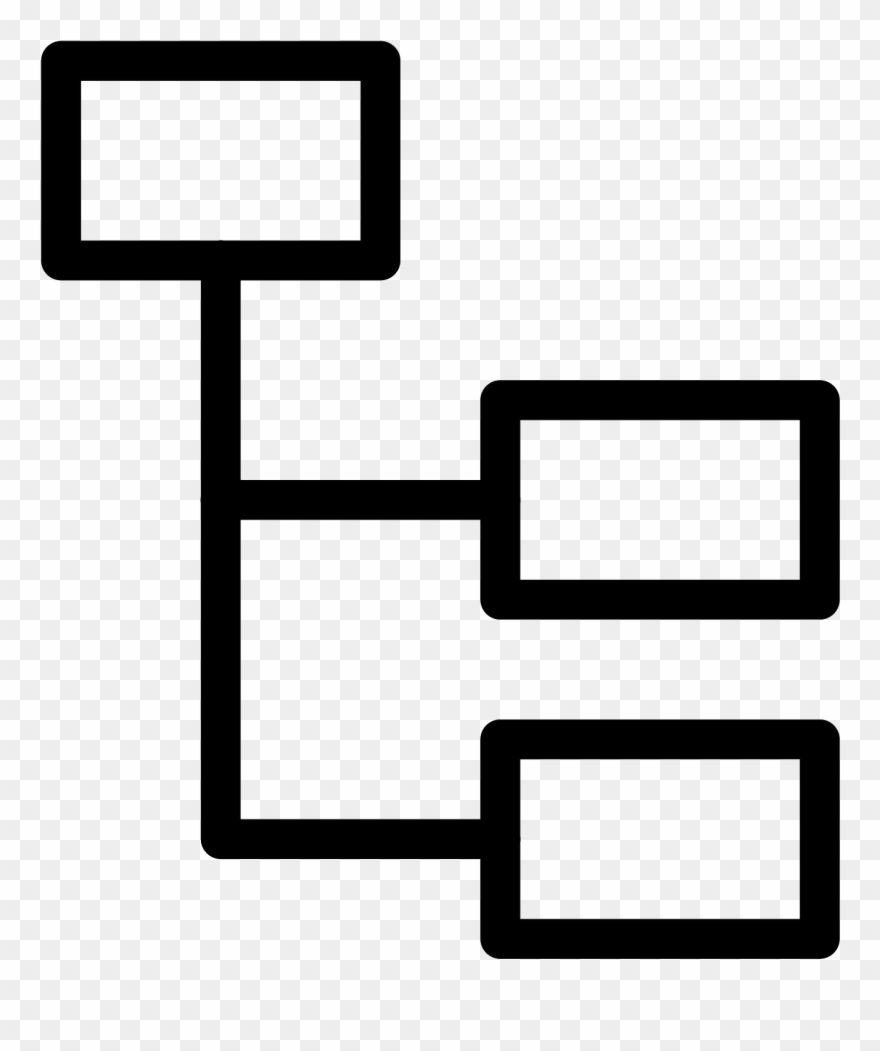 880x1051 Stacked Organizational Chart Icon