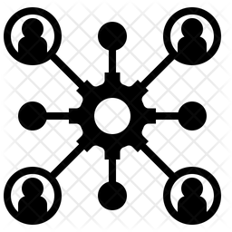 256x256 Organization Icon Of Glyph Style