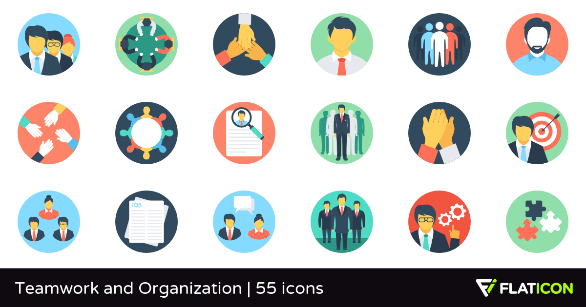 1200x630 Teamwork And Organization Free Icons
