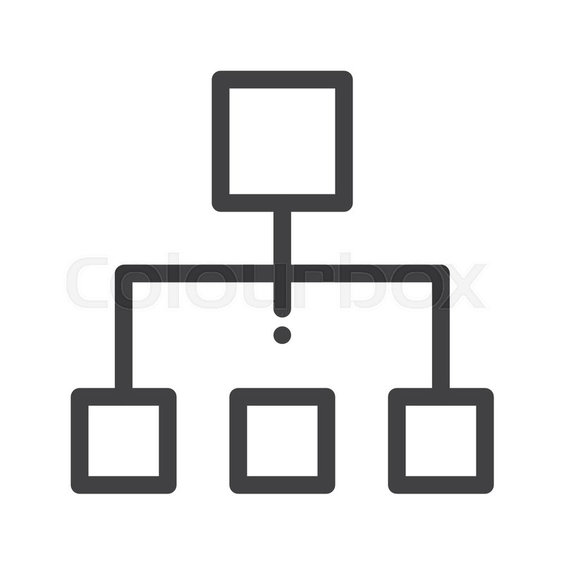 800x800 Business Organization Line Icon, Stock Vector Colourbox