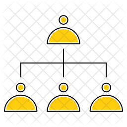 256x256 Organization Structure Icon Of Colored Outline Style