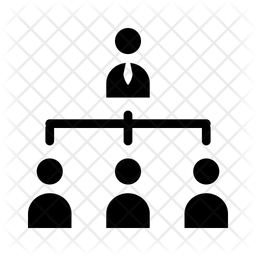 256x256 Organizational Structure Icon Of Glyph Style