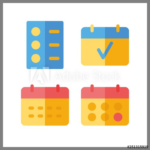 500x500 Organizer Icon Vector Illustration Organizer Set List