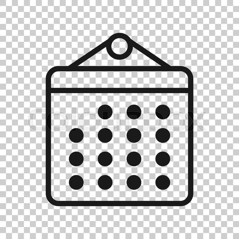 800x800 Calendar Organizer Icon In Transparent Stock Vector Colourbox