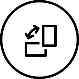 Rotate, Screen, Rotation, Window, Mobile, Orientation Icon Of Line 256x256 Rotate, Screen, Rotation, Window, Mobile, Orientation Icon Of Line