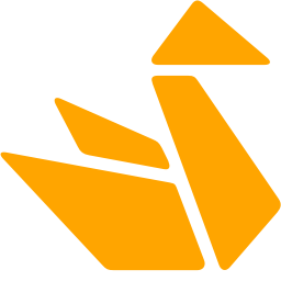 256x256 Free Orange Origami Icon