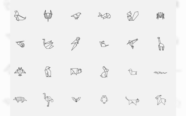 640x400 Cute And Simple, These Origami Animal Icons Are Available For Free