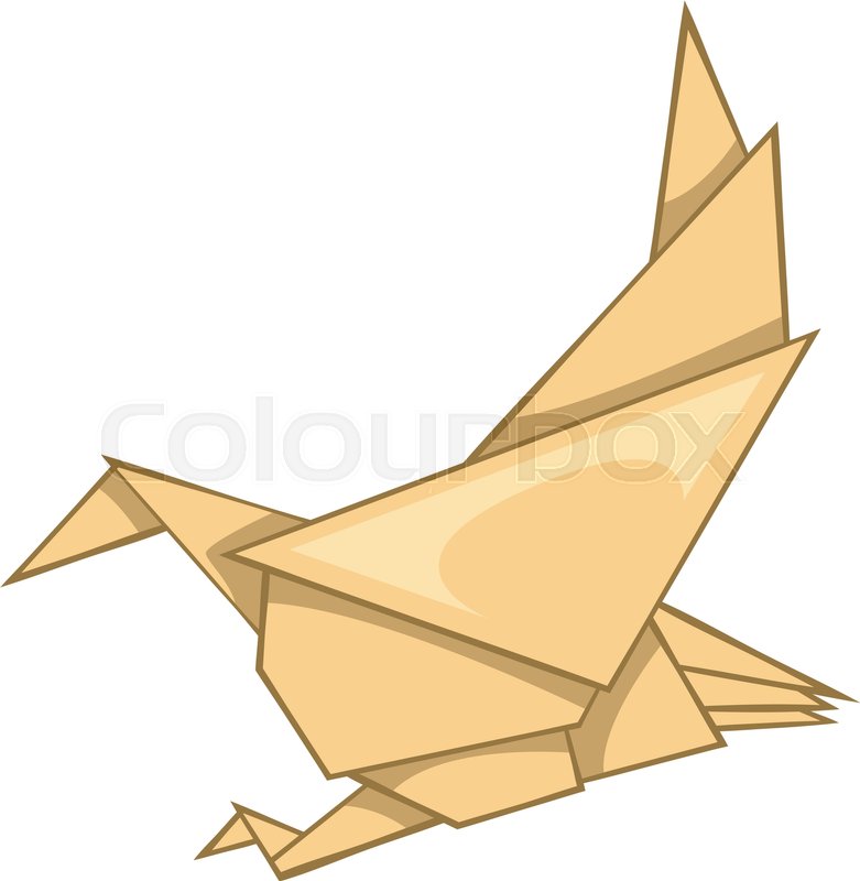 781x800 Eagle Origami Icon Cartoon Stock Vector Colourbox