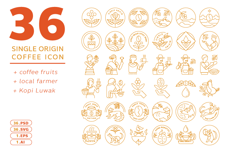 750x500 Single Origin Coffee Icon On Behance