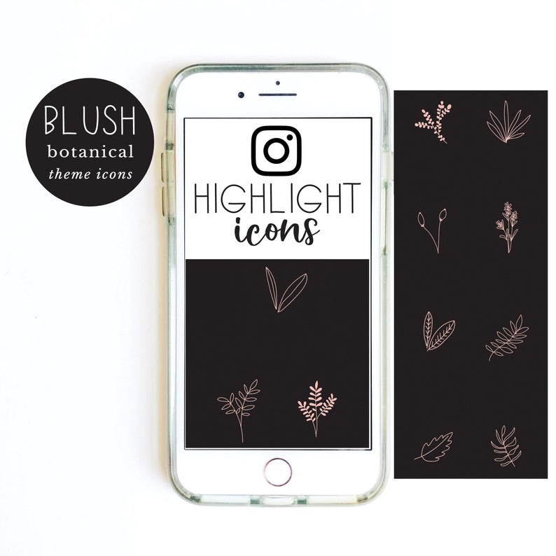 794x794 Original Botanical Theme Instagram Highlight Icons Hand Etsy