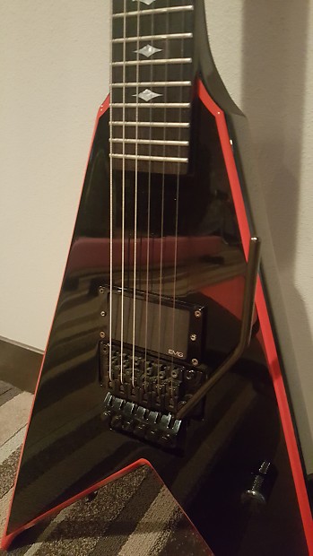 349x620 B C Rich Icon Jrv Pat O'brien Signature Black W Red Reverb