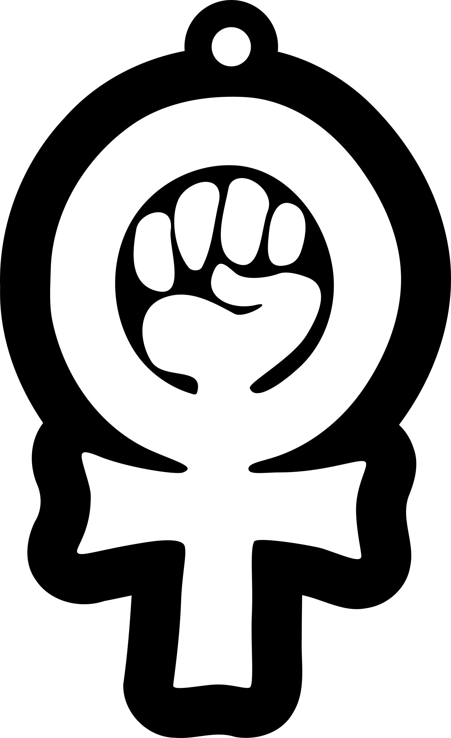 1466x2400 Feminist Fist Christmas Ornament Icons Png