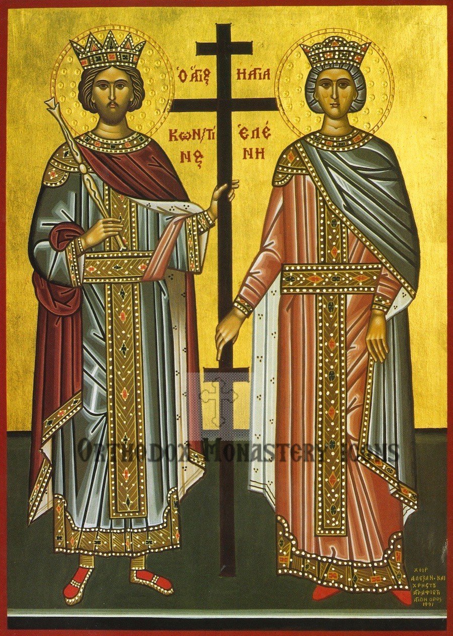 900x1262 Greek Orthodox Icon Of Saints Constantine And Helen
