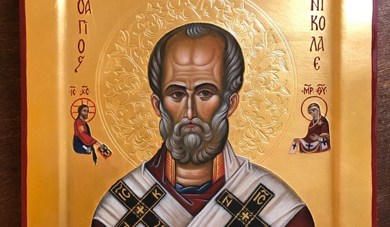 570x332 Orthodox Icon Saint Nicholas Icon For Orthodox Church Etsy