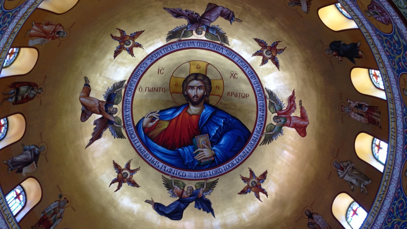 1366x768 Free Download Orthodox Icon Wallpaper