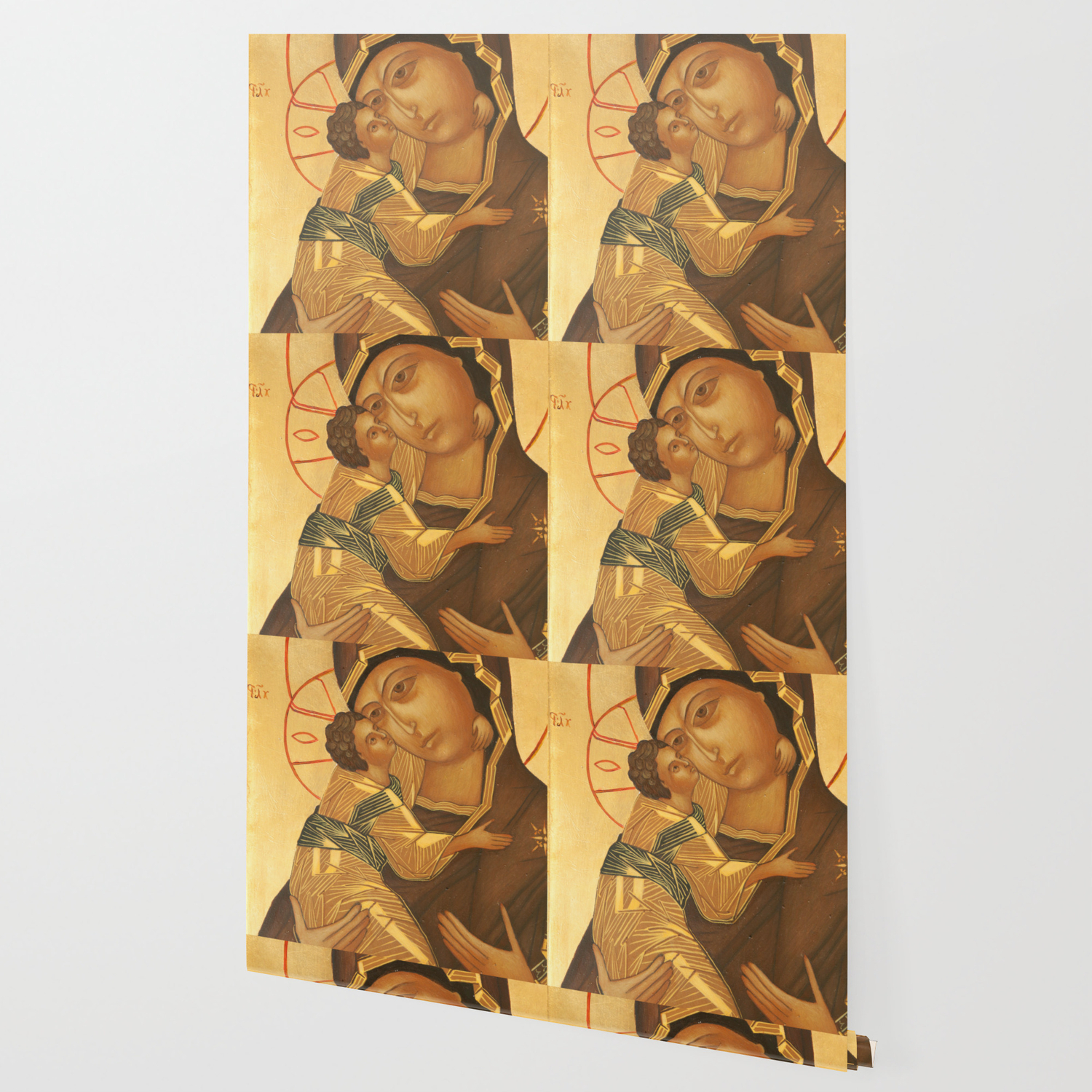 1500x1500 Orthodox Icon Of Virgin Mary And Baby Jesus Wallpaper