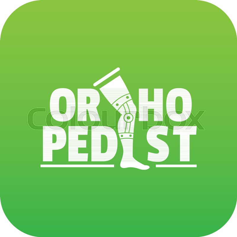 800x800 Orthopedic Icon Green Vector Isolated Stock Vector Colourbox