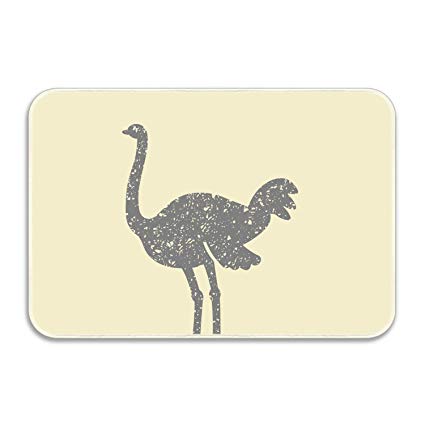 425x425 Taocaihop Ostrich Icon Non Slip Kitchen Mat Rubber