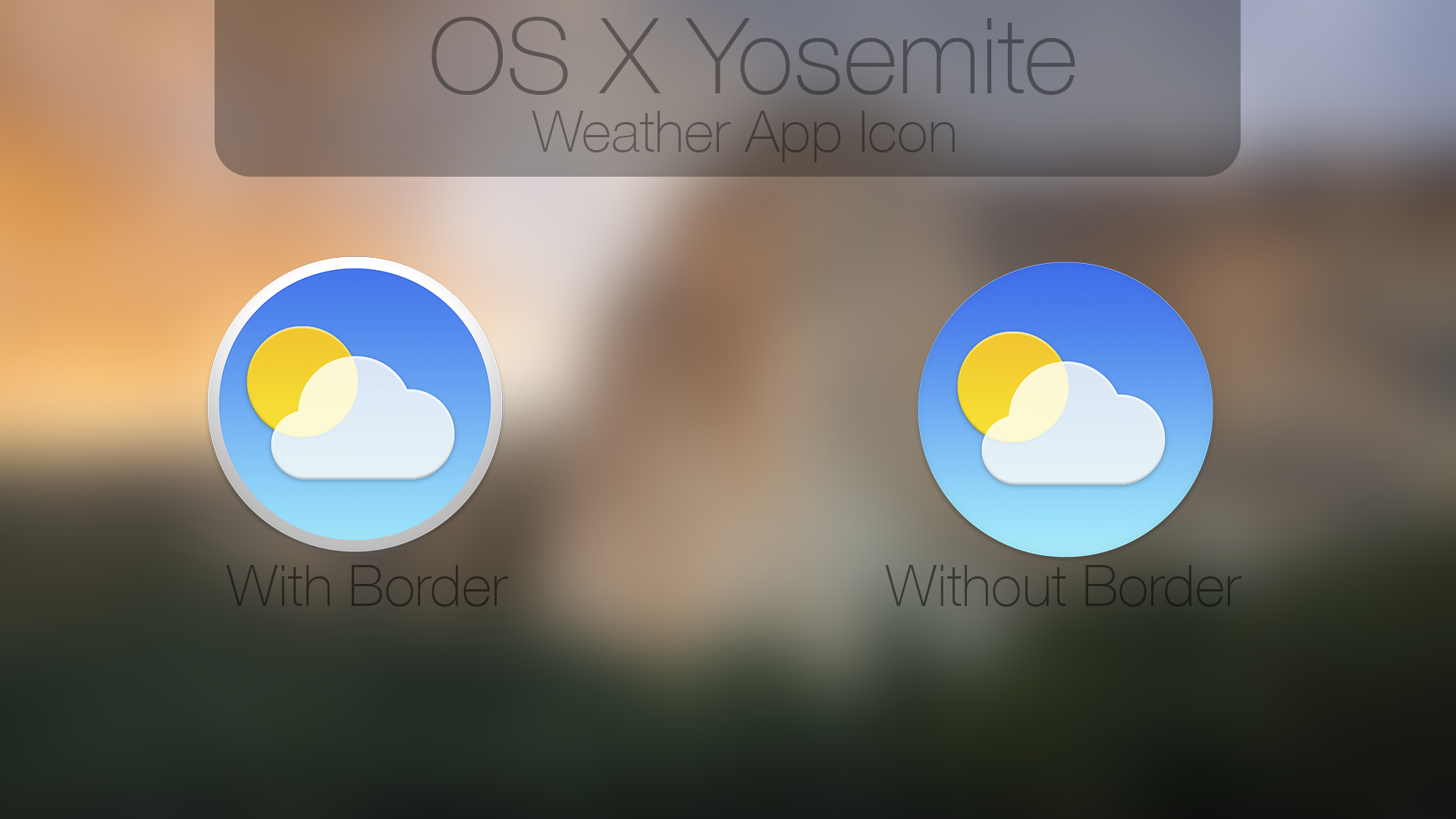 1920x1080 Os X Yosemite Weather App Icon