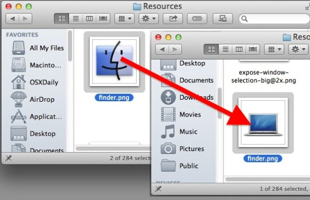 610x393 How To Change The Finder Dock Icon In Mac Os X