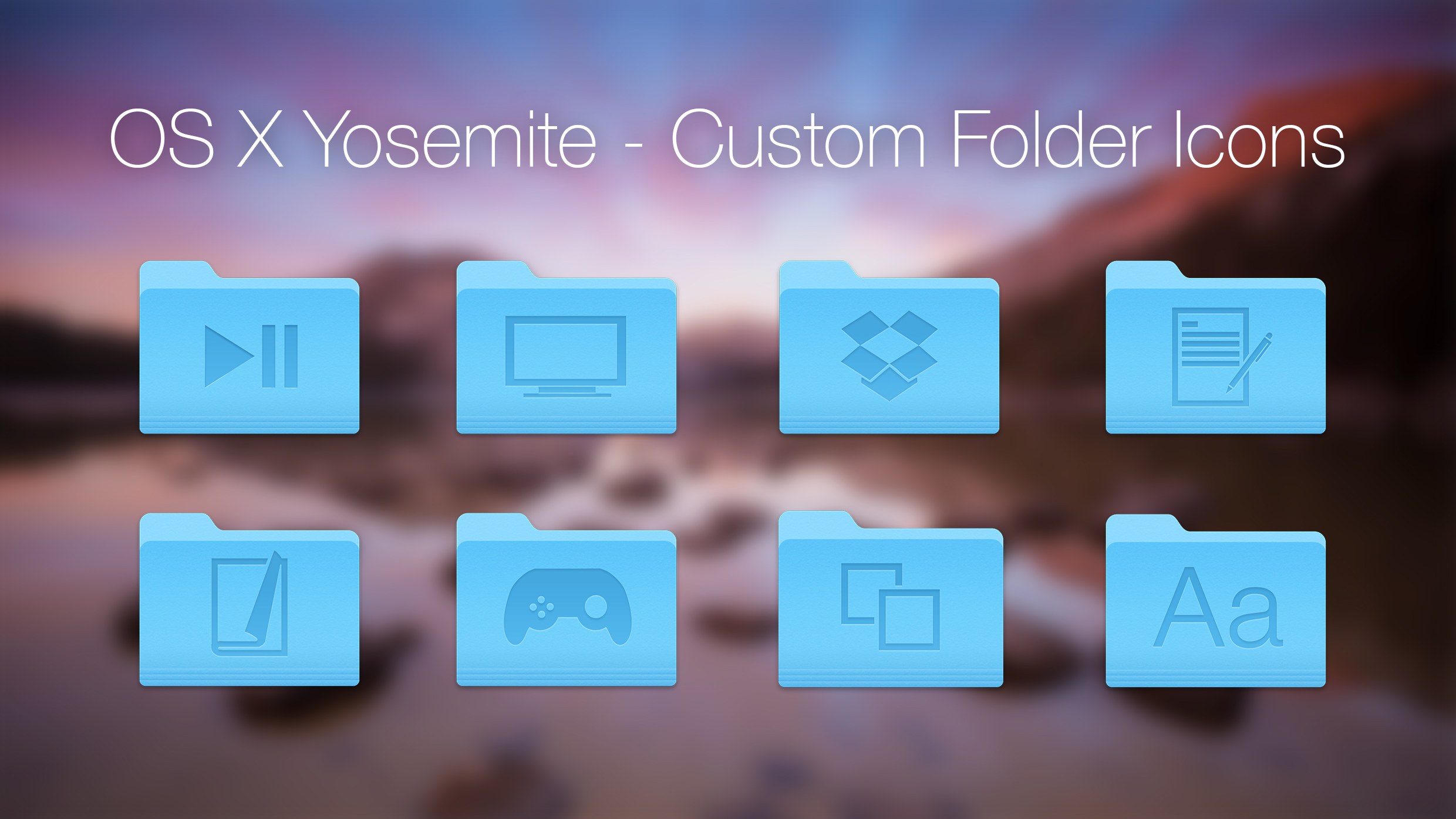 2480x1396 Os X Yosemite Custom Icons