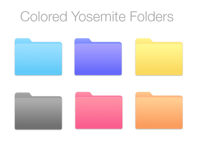 400x300 Colored Yosemite Folders