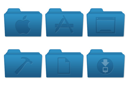 409x276 Mac Os X Style Folders Icons Pack Free Download, Free Mac Os X