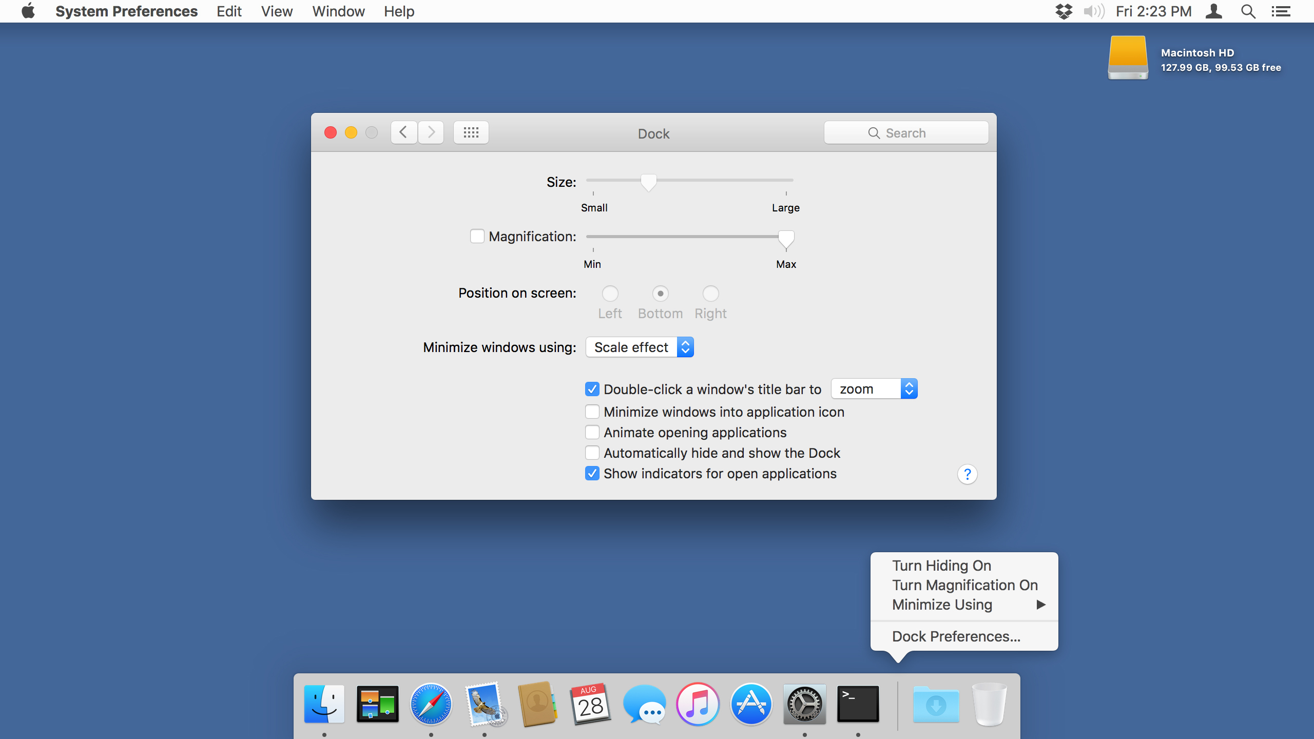 2560x1440 How To Lock The Dock Size, Position, And Contents In Os X