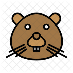 256x256 Otter Icon Of Colored Outline Style