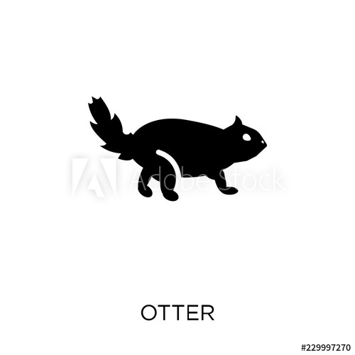 500x500 Otter Icon Otter Symbol Design From Animals Collection