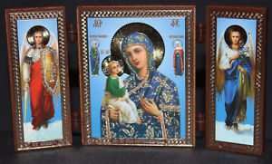 300x181 Orthodox Triptych Icon Our Lady Mother Of God Theotokos