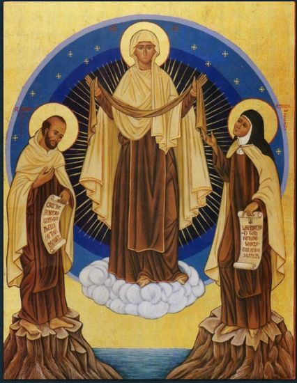 426x550 Icon Like Picture Of Our Lady Of Mt Carmel, St John Of The Cross