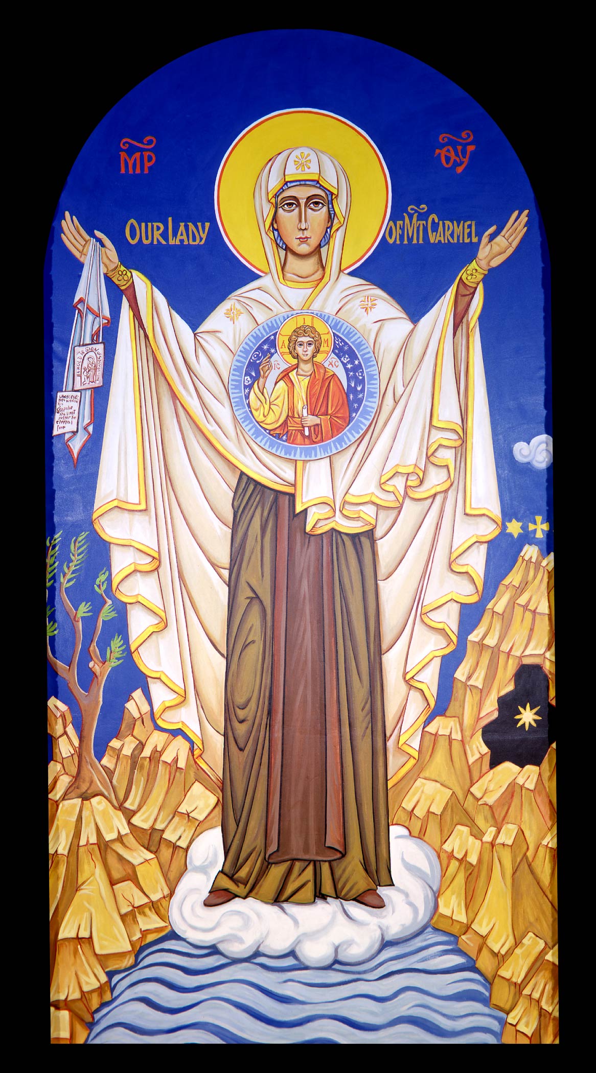 Our Lady Of Mount Carmel Icon At Vectorified.com | Collection Of Our ...