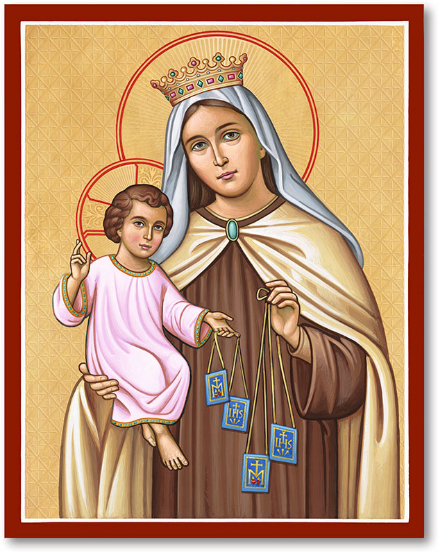 631x800 Blessed Virgin Mary Icons Our Lady Of Mt Carmel Icon Monastery