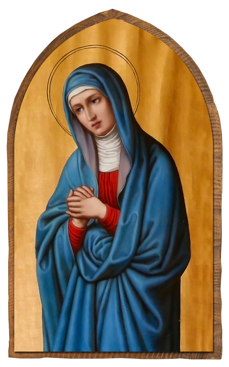 801x1280 Mother Of Sorrows Cloister Collection Catholic Icon Plaque