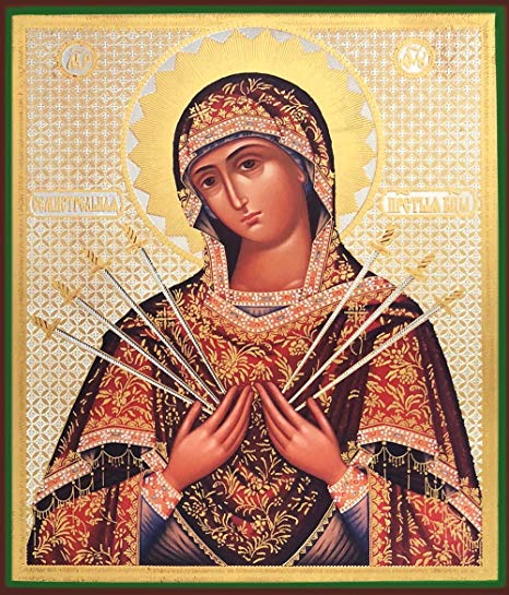 466x545 Religious Gifts Madonna Russian Icon Wood Virgin Mary