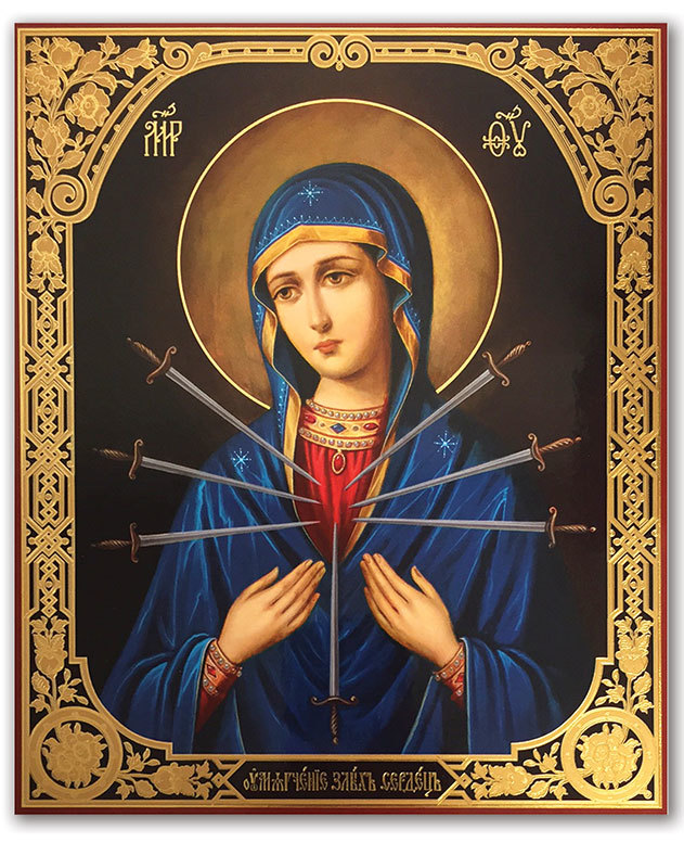 631x800 Russian Icons Mother Of Sorrows Icon Monastery Icons