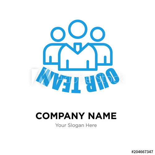 500x500 Our Team Company Logo Design Template, Colorful Vector Icon
