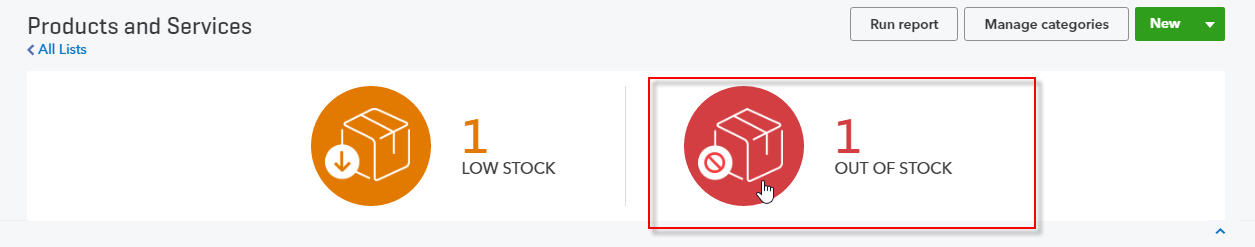 Out Of Stock Icon