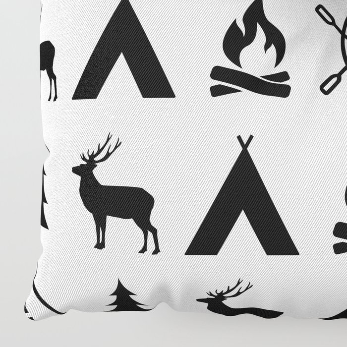 700x700 Outdoor Icon Pattern Floor Pillow