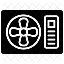 256x256 Ac Outdoor Icon Of Glyph Style