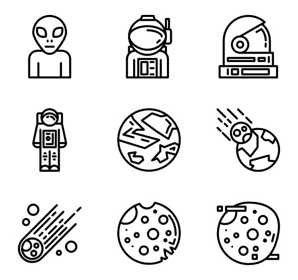Outer Space Icon Packs 600x564 Outer Space Icon Packs
