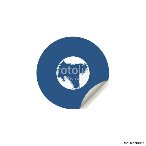 Planet From Outer Space Icon In Sticker Style One Of Space 500x500 Planet From Outer Space Icon In Sticker Style One Of Space