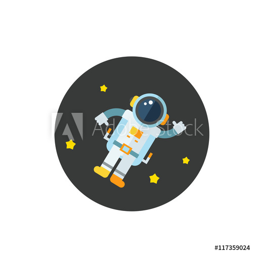 Astronaut In Outer Space Icon 500x500 Astronaut In Outer Space Icon