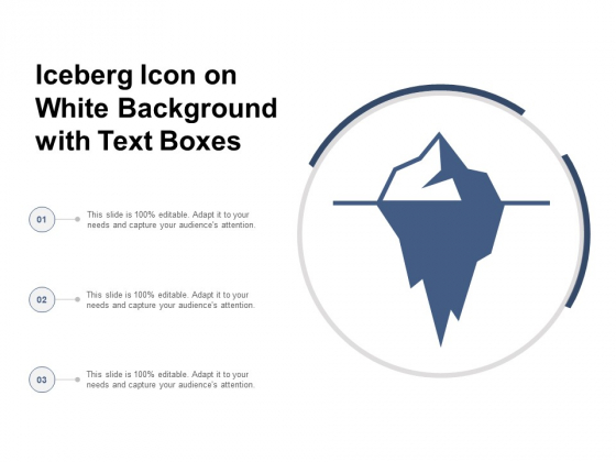 Iceberg Icon On White Background With Text Boxes Ppt Powerpoint 560x420 Iceberg Icon On White Background With Text Boxes Ppt Powerpoint