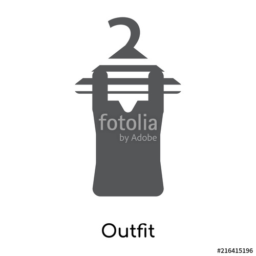 Outfit Icon Isolated On White Background Modern And Editable 500x500 Outfit Icon Isolated On White Background Modern And Editable