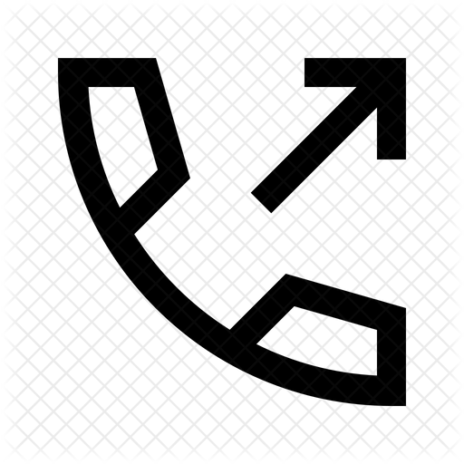 512x512 Outgoing Call Icon Of Line Style